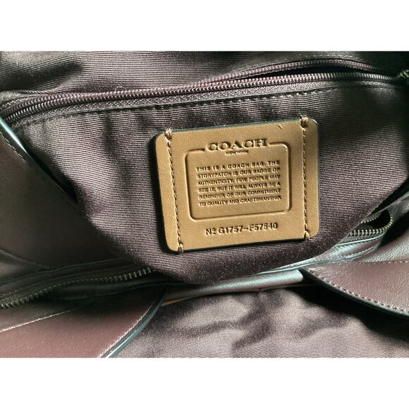 Like New Coach Lexy Legacy Oxblood Burgundy Milk 57540 - Picture 8 of 8